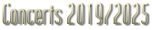 Concerts 2019/2022